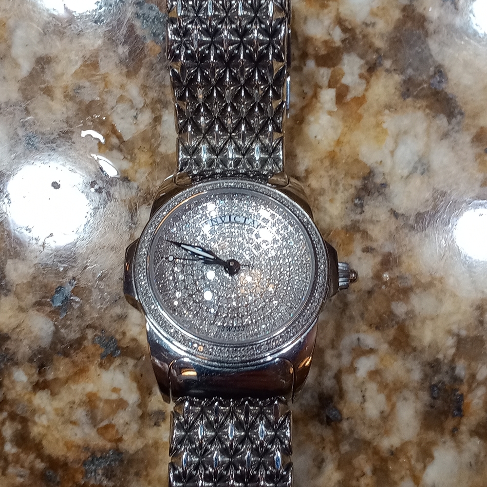 3 ct diamond Swiss Invicta women's watch.
